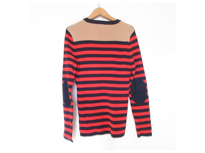 Autre Marque Lacoste Color Block Knit Pullover Red Beige Navy blue - view 2