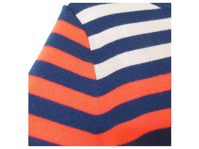 Autre Marque Lacoste Color Block Knit Pullover Red Beige Navy blue - view 4