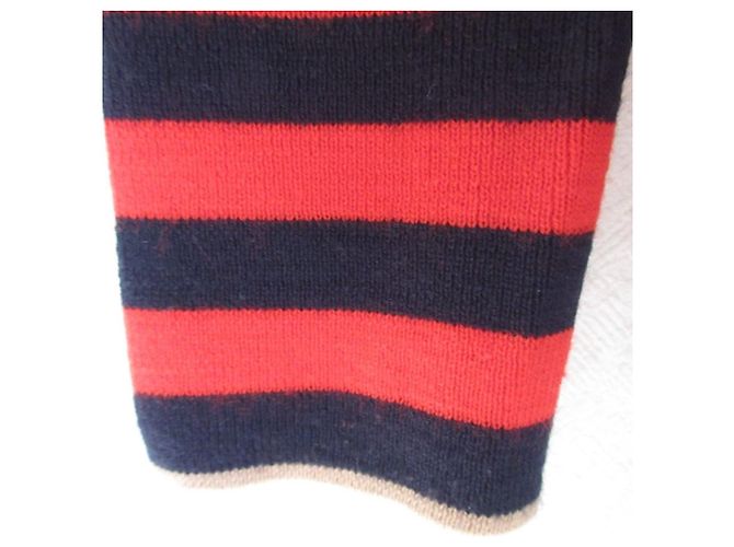 Autre Marque Lacoste Color Block Knit Pullover Red Beige Navy blue - view 5