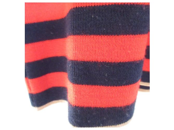 Autre Marque Lacoste Color Block Knit Pullover Red Beige Navy blue - view 6