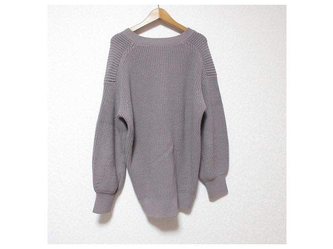 Autre Marque Liesse Strickpullover mit V-Ausschnitt Braun - Ansicht 2