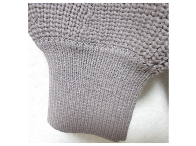 Autre Marque Liesse Strickpullover mit V-Ausschnitt Braun - Ansicht 5