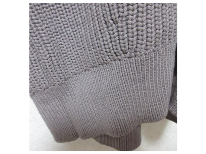 Autre Marque Liesse Strickpullover mit V-Ausschnitt Braun - Ansicht 6