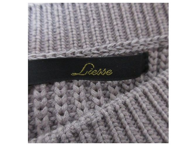 Autre Marque Liesse Strickpullover mit V-Ausschnitt Braun - Ansicht 7