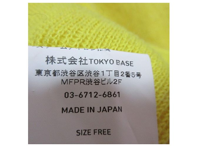 Autre Marque Mohair-Pullover UNITED TOKYO Slit River Gelb - Ansicht 10