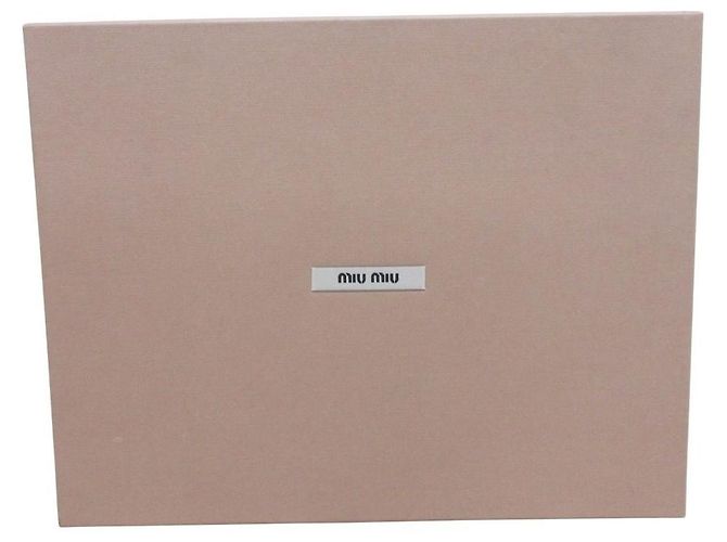 Stivaletti con platform in scamosciato Miu Miu Marrone - vista 11