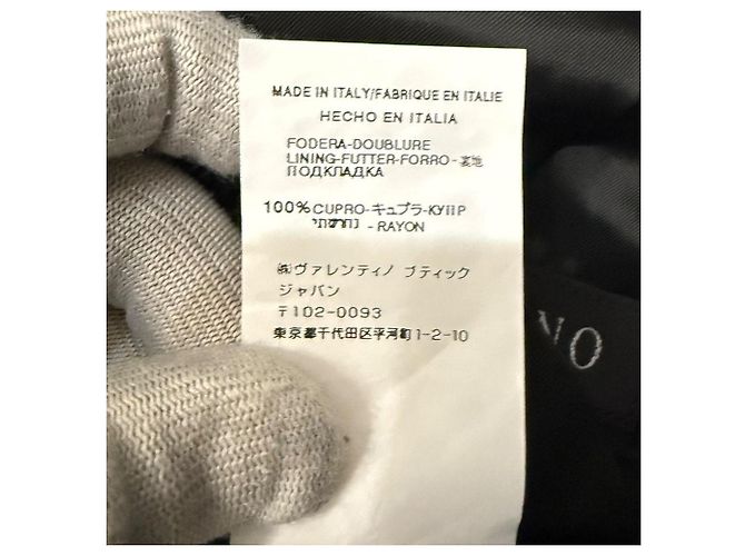 Chaqueta entallada de pana Valentino Negro - vista 9