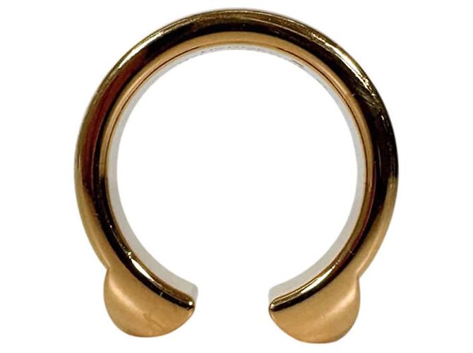 Ring Hermès Anello in pelle di vitello a doppio borchia Athena Noir Black D'oro - vista 7
