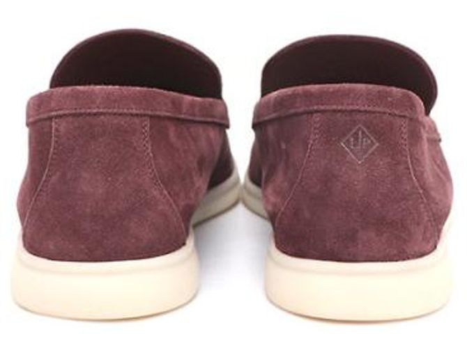 Loro Piana Mocassini Suede Summer Walk Rosso - vista 12