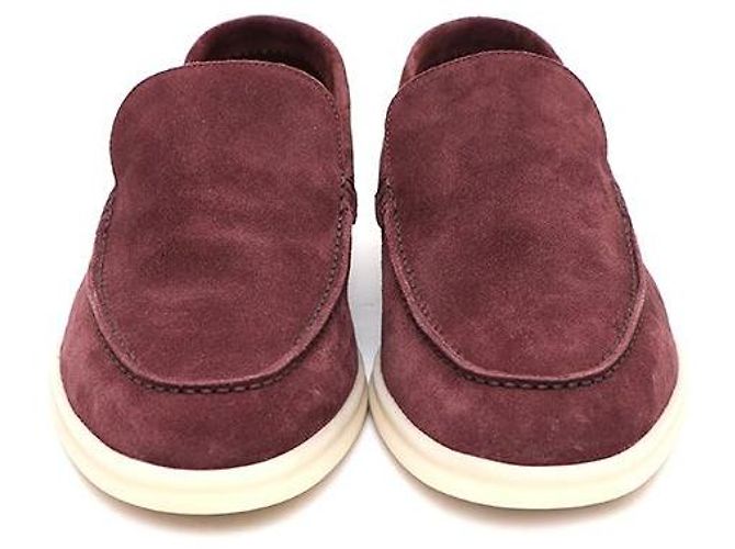 Loro Piana Mocassini Suede Summer Walk Rosso - vista 2