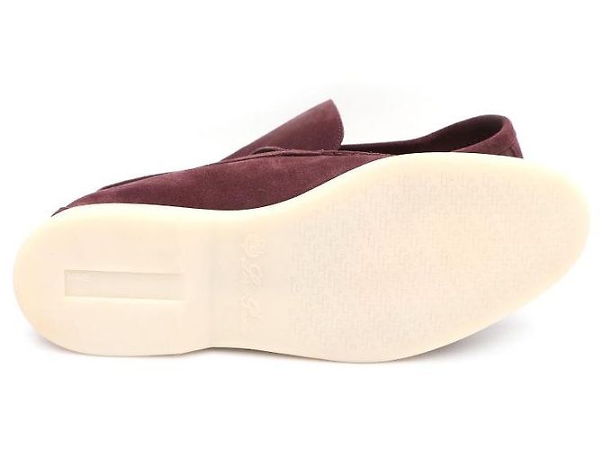 Loro Piana Mocassini Suede Summer Walk Rosso - vista 5