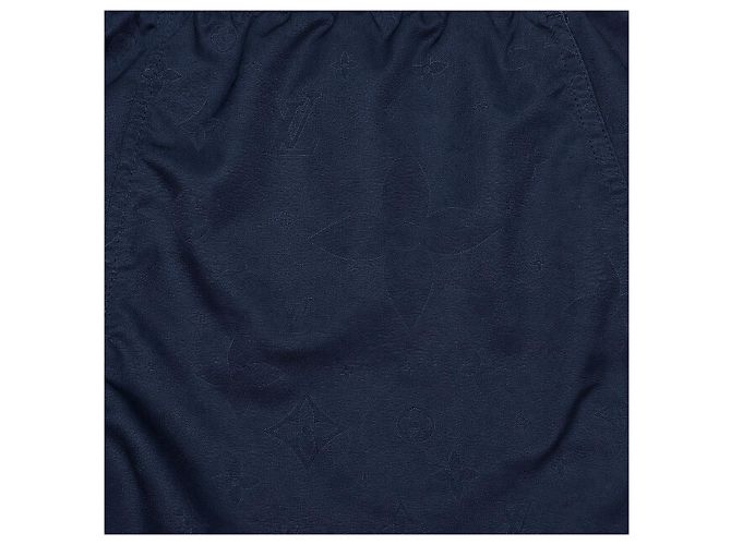 Louis Vuitton Pantaloncini da bagno Signature Monogram Blu - vista 3