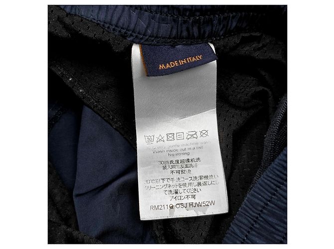 Louis Vuitton Pantaloncini da bagno Signature Monogram Blu - vista 5