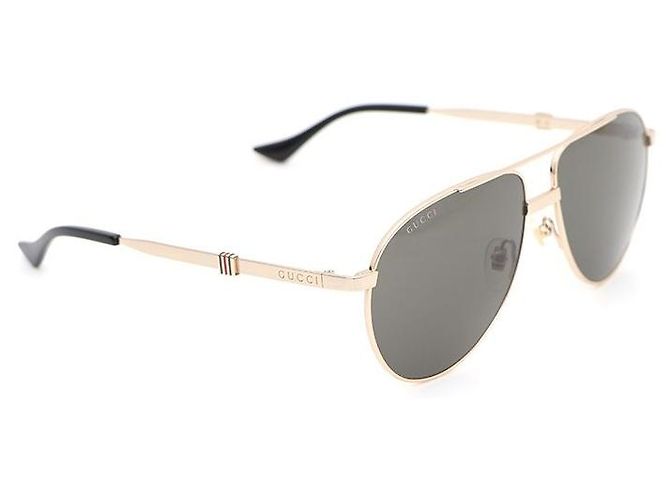Gucci Occhiali da sole aviator in metallo dorato D'oro - vista 2