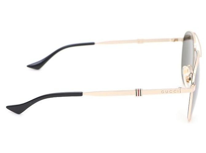 Gucci Occhiali da sole aviator in metallo dorato D'oro - vista 3