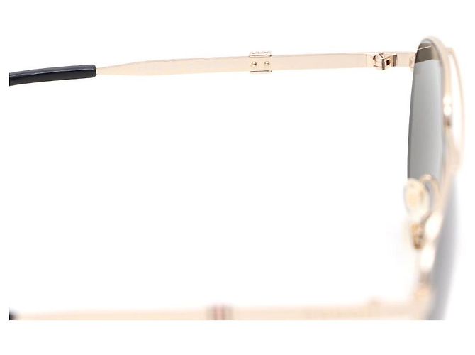 Gucci Occhiali da sole aviator in metallo dorato D'oro - vista 5