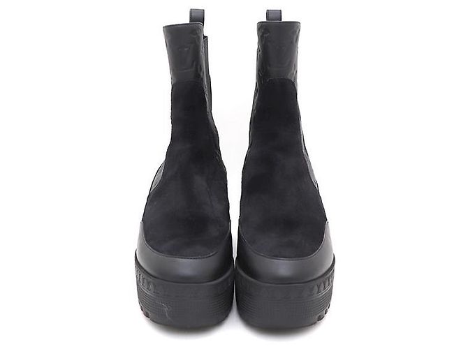 Louis Vuitton Botas Chelsea de ante con plataforma Negro - vista 2