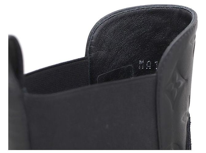 Louis Vuitton Botas Chelsea de ante con plataforma Negro - vista 8