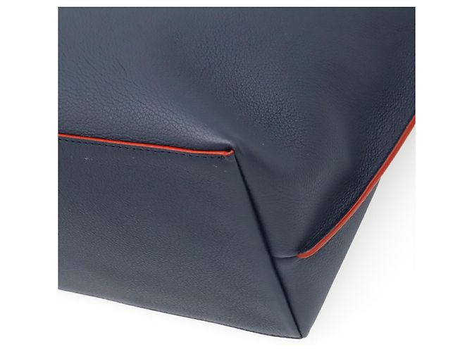 Borsa Tote Louis Vuitton Lockme Go Rosso Blu navy - vista 4