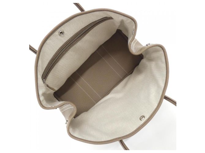 Hermès Borsa Hermes Garden Party 36cm Taupe - vista 6