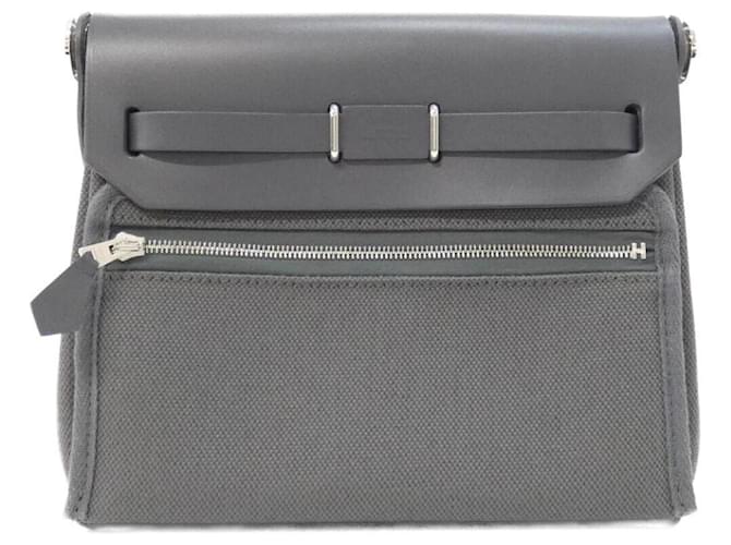 Hermès Borsa a tracolla Hermes Herbag Zip Grigio - vista 2