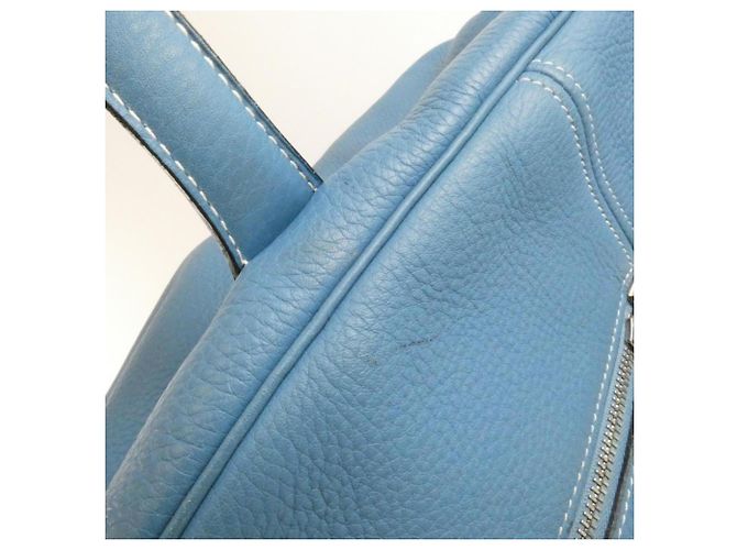 Hermès Borsa Tote Hermes Victoria II Boston Blu - vista 4