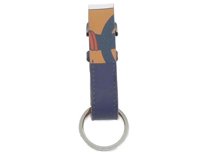 Hermès Hermes PANOPLIE EQUSTRE 500328FJ Portachiavi Nero Blu D'oro Blu navy - vista 2