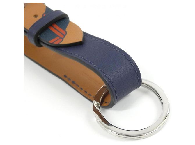 Hermès Hermes PANOPLIE EQUSTRE 500328FJ Portachiavi Nero Blu D'oro Blu navy - vista 3