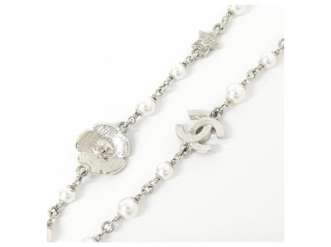 Collana Chanel ABG887 Nero Argento Bianco - vista 4