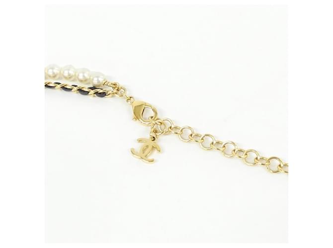 Collana Chanel ABE729 Nero Bianco D'oro - vista 5