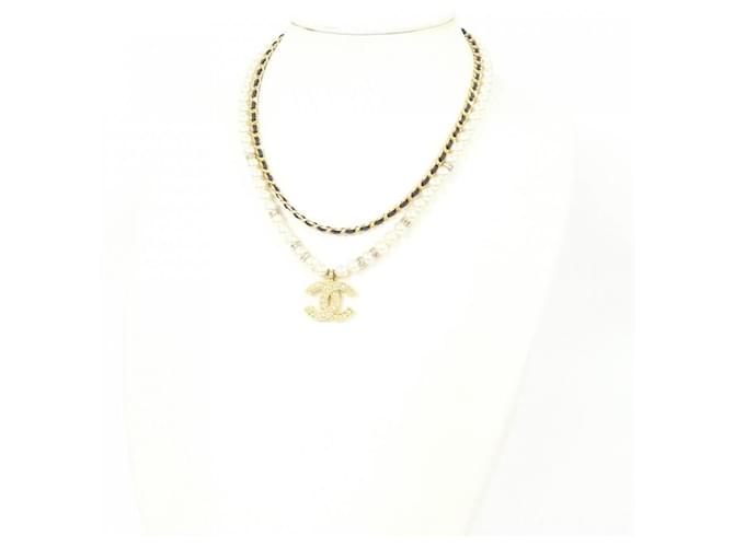 Collana Chanel ABE729 Nero Bianco D'oro - vista 6