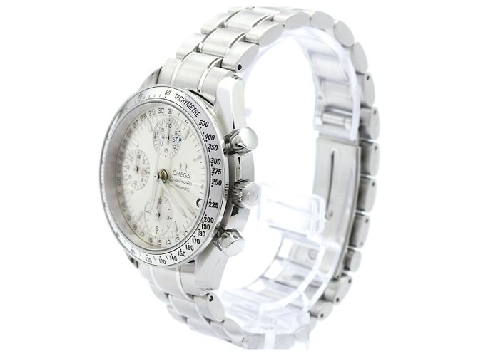 Orologio automatico in acciaio OMEGA Speedmaster Triple Date 3523.30 - vista 2