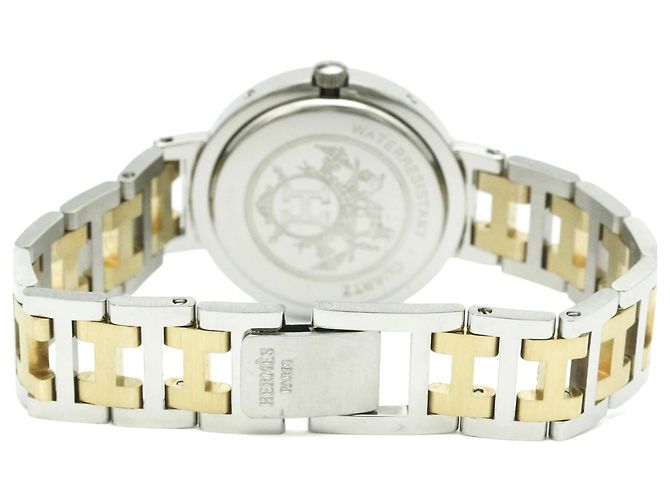 Reloj Hermès Clipper de acero inoxidable chapado en oro de cuarzo unisex - vista 5