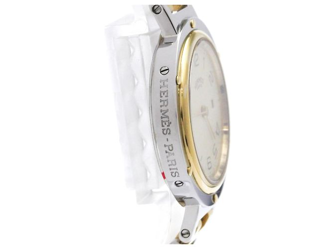 Reloj Hermès Clipper de acero inoxidable chapado en oro de cuarzo unisex - vista 9