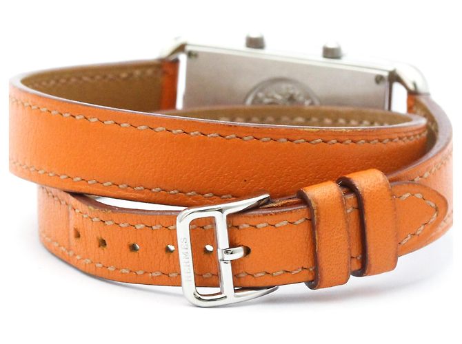 Hermès Hermes Cape Cod Deux Zones Steel Double Tour Uhr CC3.210 - Ansicht 5