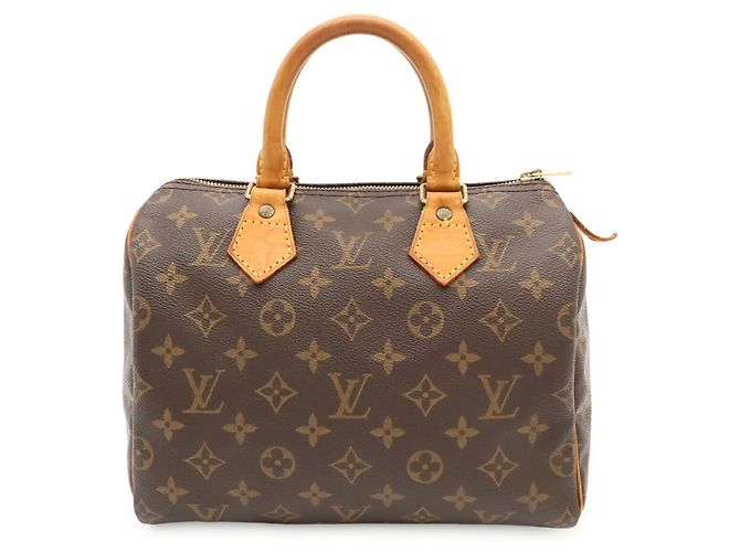Borsa Louis Vuitton Monogram Speedy 25 Marrone Monogramma - vista 2