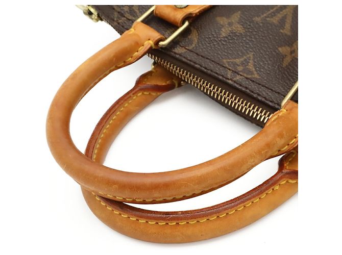 Borsa Louis Vuitton Monogram Speedy 25 Marrone Monogramma - vista 5