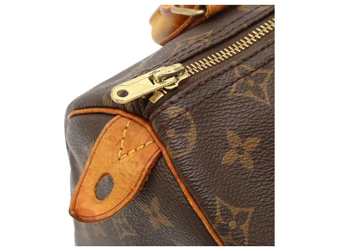 Borsa Louis Vuitton Monogram Speedy 25 Marrone Monogramma - vista 6