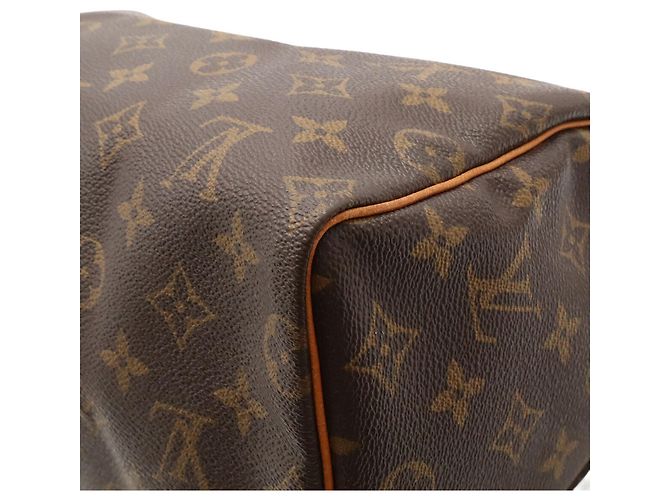 Borsa Louis Vuitton Monogram Speedy 25 Marrone Monogramma - vista 4