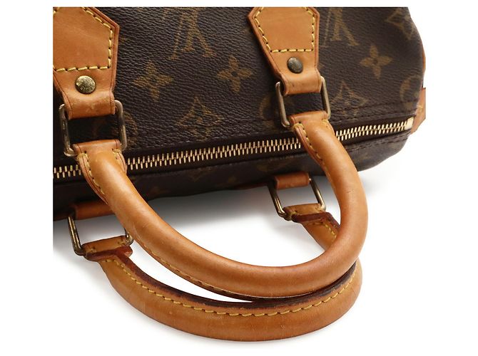 Borsa Louis Vuitton Monogram Speedy 25 Marrone Monogramma - vista 5