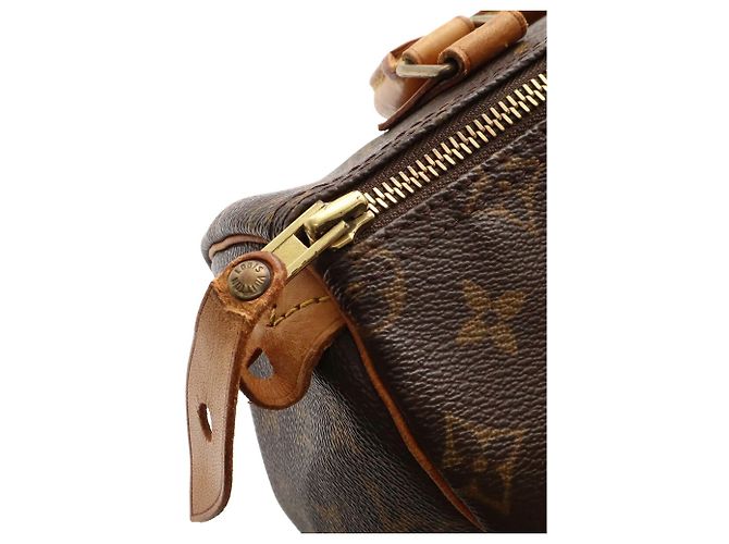 Borsa Louis Vuitton Monogram Speedy 25 Marrone Monogramma - vista 6