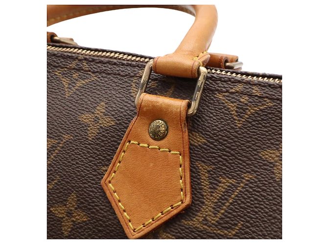 Borsa Louis Vuitton Monogram Speedy 25 Marrone Monogramma - vista 7