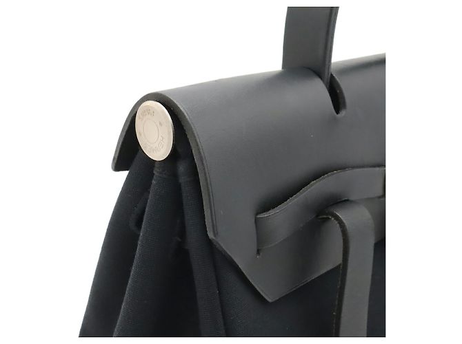Zaino Borsa Hermès Herbag Ad PM Nero - vista 6
