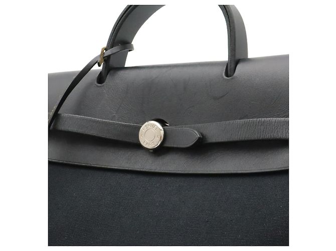 Zaino Borsa Hermès Herbag Ad PM Nero - vista 8