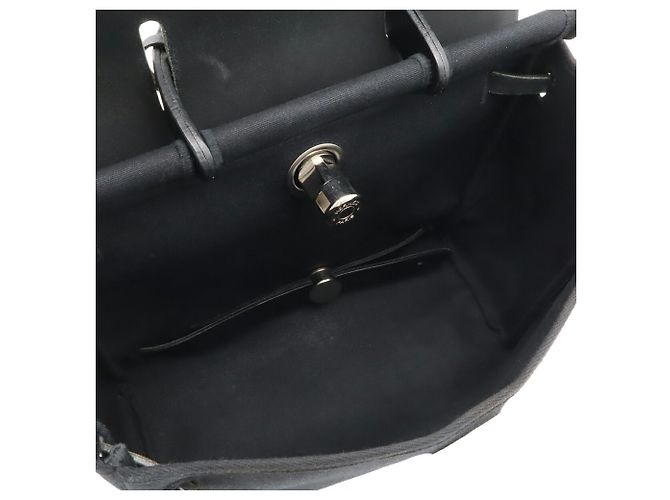 Zaino Borsa Hermès Herbag Ad PM Nero - vista 9