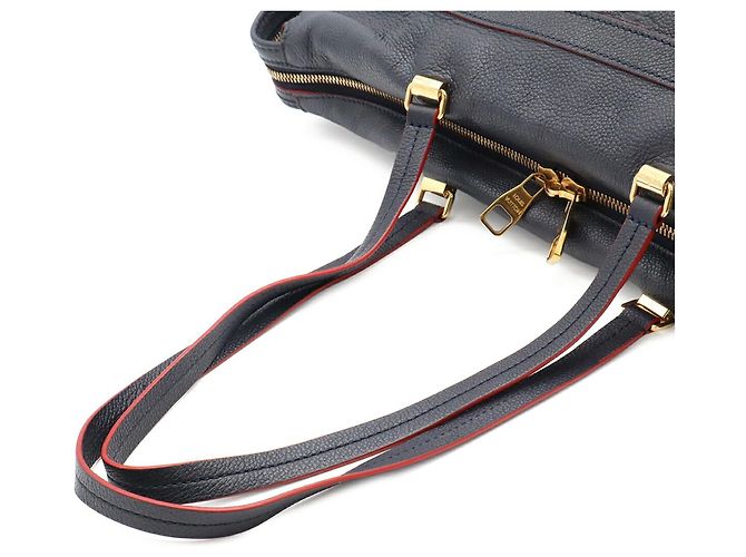 Borsa Tote Louis Vuitton Monogram Empreinte Boetie Rosso Blu navy - vista 3
