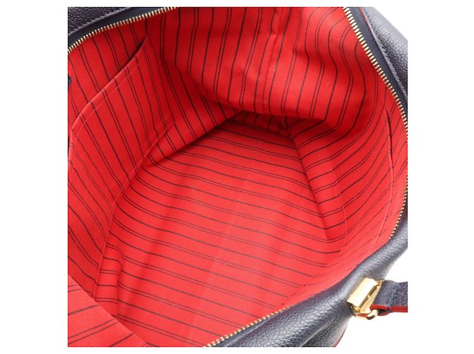 Borsa Tote Louis Vuitton Monogram Empreinte Boetie Rosso Blu navy - vista 7