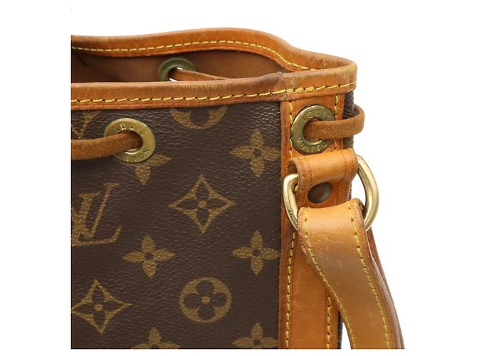 Borsa a Spalla Louis Vuitton Monogram Noe Marrone Monogramma - vista 7