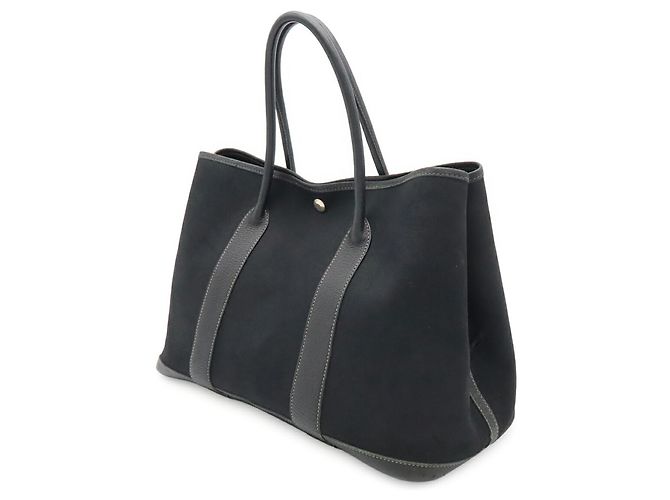 Hermès Borsa Tote HERMES Garden PM in nero - vista 3