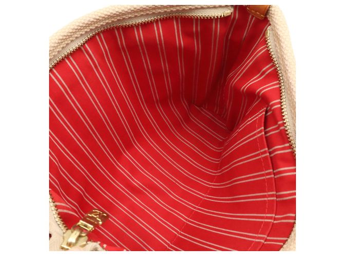 Borsa Louis Vuitton Antigua Cabas PM Rosso Beige - vista 9